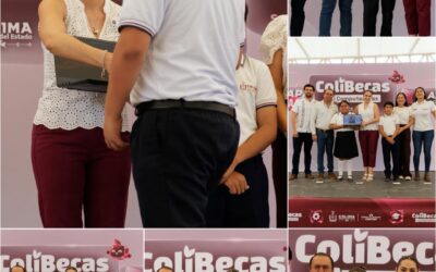 CASI 2 MIL 300 ESTUDIANTES DE TECOMÁN RECIBIERON SU COMPUTADORA GRATUITA DE COLIBECAS