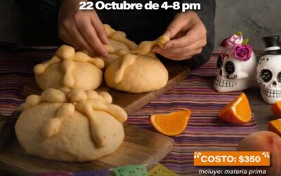 INVITA MUNICIPIO CAPITALINO AL CURSO DE CAPACITACIÓN «ELABORACIÓN DE PAN DE MUERTO»