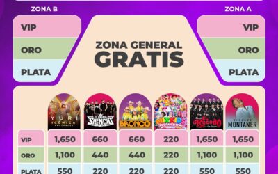 FERIA DE COLIMA OFRECERÁ CONCIERTOS GRATUITOS Y HABRÁ ZONA PREFERENTE EN EL FORO PRINCIPAL