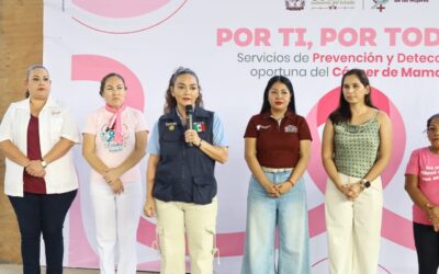 ACERCAN SERVICIOS DE PREVENCIÓN Y DETECCIÓN OPORTUNA DE CÁNCER DE MAMA A EL COLOMO, EN MANZANILLO