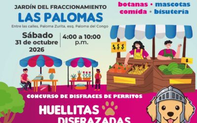 INVITA VILLA DE ÁLVAREZ AL MERCADITO EN EL FRACCIONAMIENTO LAS PALOMAS, ESTE FIN DE SEMANA